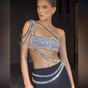 Albina Dyla Long Black Gown cute prom dress!!!